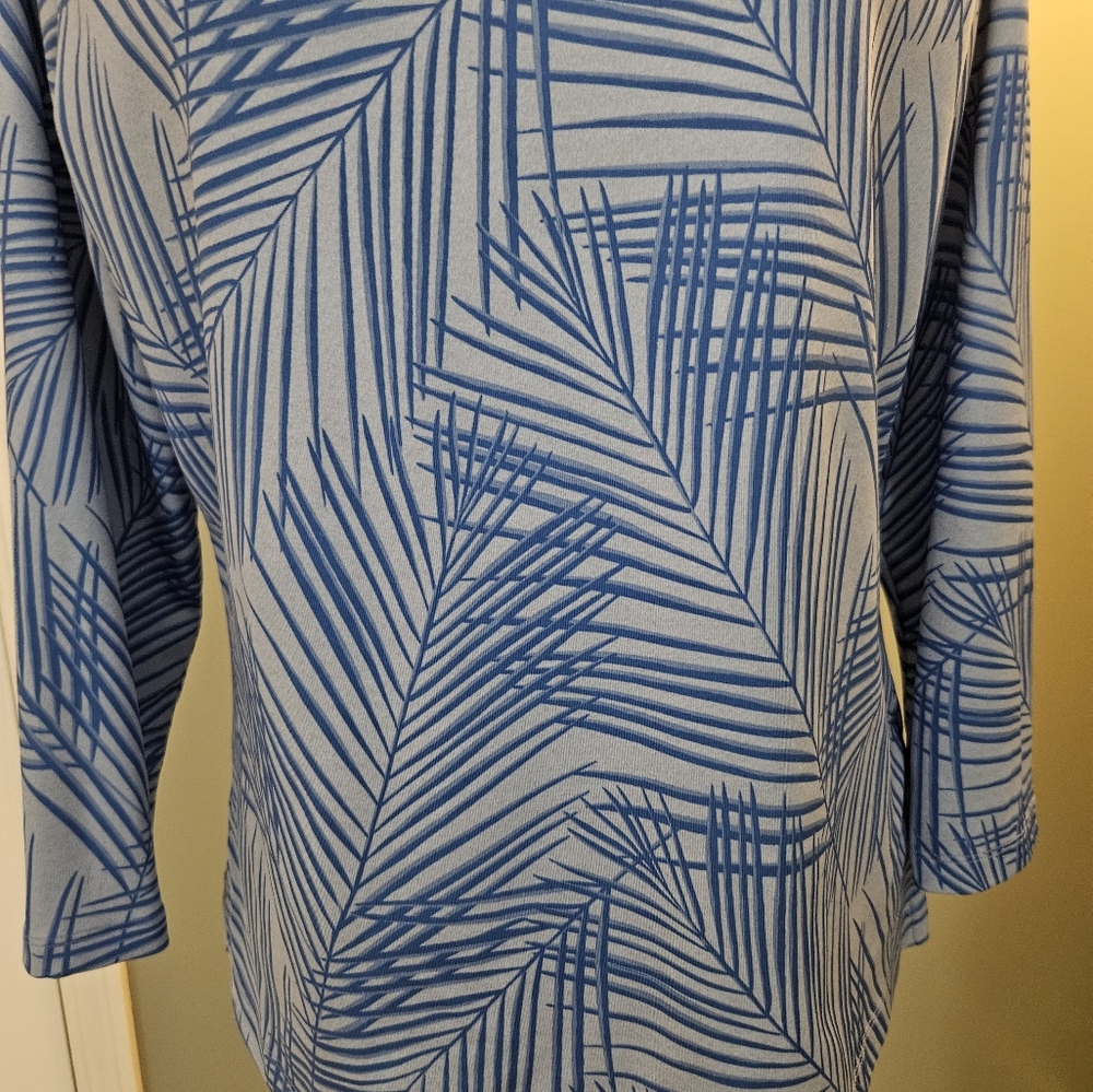 Vineyard Vines Sankaty Simple Boatneck Tee Blue Women's Top Size Medium M - Picture 5 of 12